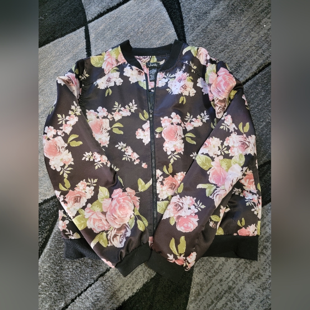 Bomber zip up jacket large